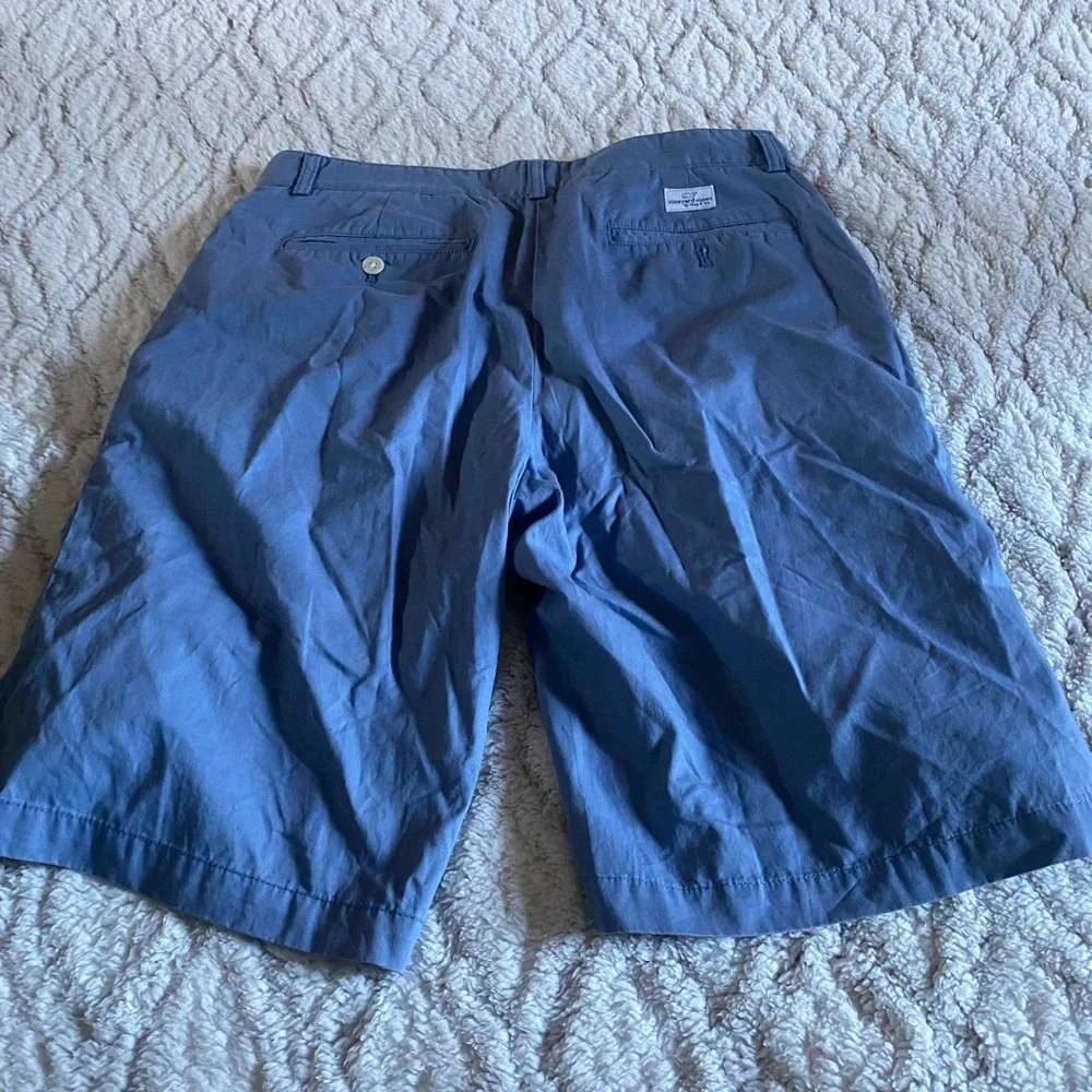 Vineyard Vines Men’s‎ Shorts Sz 32 Blue Chino Casual Coastal Preppy Cotton Twill
